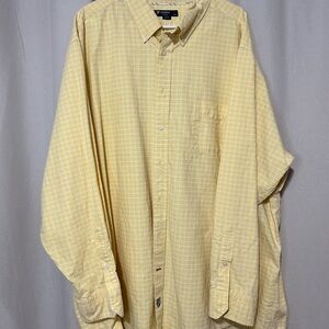 Daniel Cremieux Light Yellow Plaid Men's Shirt